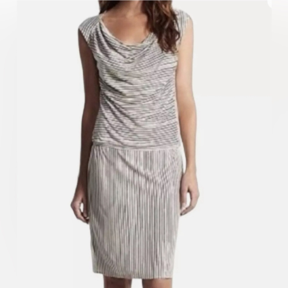 Derek Lam casual drop waist striped mini dress, size L, excellent condition - Picture 2 of 9